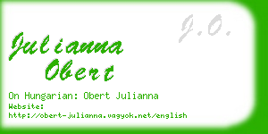 julianna obert business card